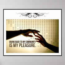 Giving Back Custom Poster