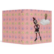 giving cupid attitude punk anti vday vinyl binders