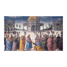 Giving of the Keys to St. Peter Stretched Canvas Print