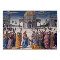 Giving of the Keys to St. Peter Card