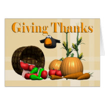 Giving Thanksgiving Card cards