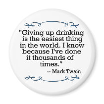 Giving up drinking magnets