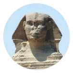giza great sphinx round sticker