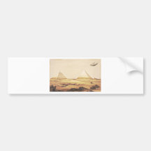 Giza Spaceship Bumper Stickers