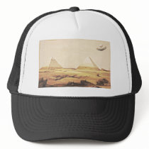 Giza Spaceship Trucker Hats