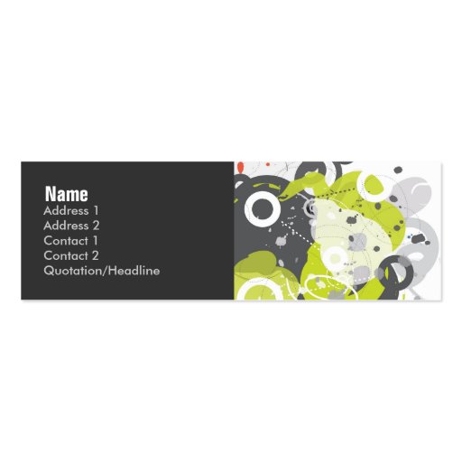 Gizmo Profile Card Business Card Template (front side)