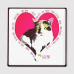 Gizmo Valentine 2 Inch Square Magnet