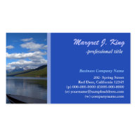 Glacial National Park  photography profile card Business Card Templates