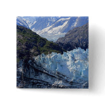 Glacier Bay, Alaska Pinback Buttons