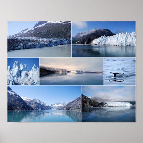 Glacier Bay Alaska Poster print