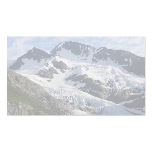 glacier business card template (back side)