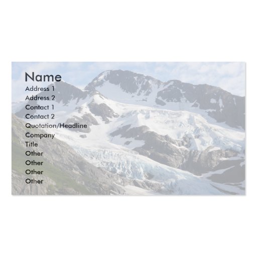 glacier business card template