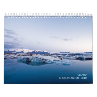 Glacier Lagoon 2010 Wall Calendar by icelandphotoblog
