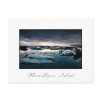 Glacier Lagoon August 2009 #2c Sunset postcards