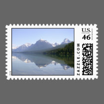 Glacier National Park Stamp by TenLakesRealty Glacier National Park Stamp