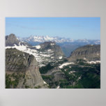 Glacier National Park - View From a Helicopter Poster