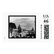 Glacier National Park Visitors 1920 postage by lc_vintagephotos Glacier National Park Visitors 1920 postage
