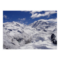 Glacier near the Matterhorn in Switzerland posters by ANGELHELEN Glacier near the Matterhorn in Switzerland posters