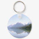 Glacier Park Keychain by TenLakesRealty Glacier Park Keychain