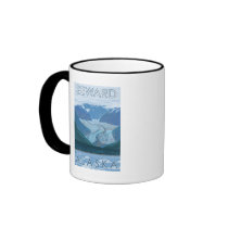 Glacier Scene - Seward, Alaska Mugs