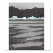 Glacier, Torres del Paines National Park, Chile posters