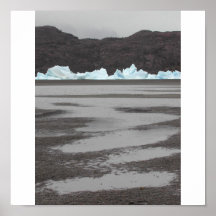 Glacier, Torres del Paines National Park, Chile Print
