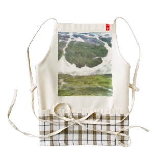 Glaciers down the mountain zazzle HEART apron