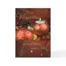 Glad Christmas Greeting Card