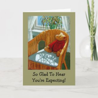 GLAD YOU'RE EXPECTING BABY CARD card