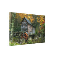 Glade Creek Grist Mill wrappedcanvas