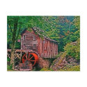 Glade Creek Grist Mill Post Card postcards