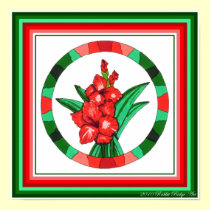 Gladiola Print posters
