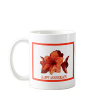 Gladiola Valentine Coffee Mug