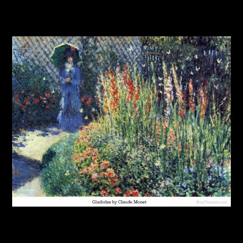 Gladiolas by Claude Monet Posters
