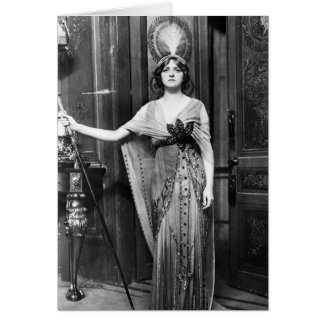 Gladys Cooper [1888-1971] in Fancy Dress Greeting Card