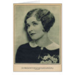 Gladys McConnell 1927 vintage portrait Greeting Cards