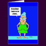 Gladys Stripper Birthday Card