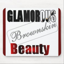 Glam Brownskin Beauty Mousepad mousepads