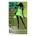 "Glam Fashion Covergirl"  Fashion Designer Stylist Business Card