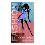 "Glam Fashion Covergirl"  Fashion Designer Stylist Business Card