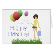 Glam Gal Birthday Card