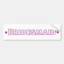 Glam Wedding Bumper Sticker