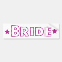 Glam Wedding Bumper Stickers