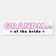 Glam Wedding Bumper Stickers