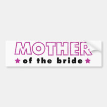 Glam Wedding Bumper Stickers