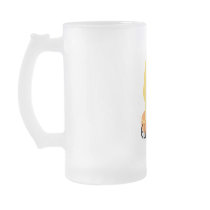 Glamorous Blonde Chick Frosted Glass Mug