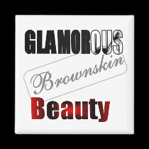Glamorous Brown Beauty Magnet magnets