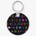Glamorous Fashion Keychain Black by ArtChick82 Glamorous Fashion Keychain Black