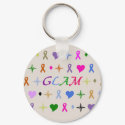 Glamorous Fashion Keychain Multi by ArtChick82 Glamorous Fashion Keychain Multi