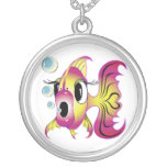 Glamorous fish personalized necklace